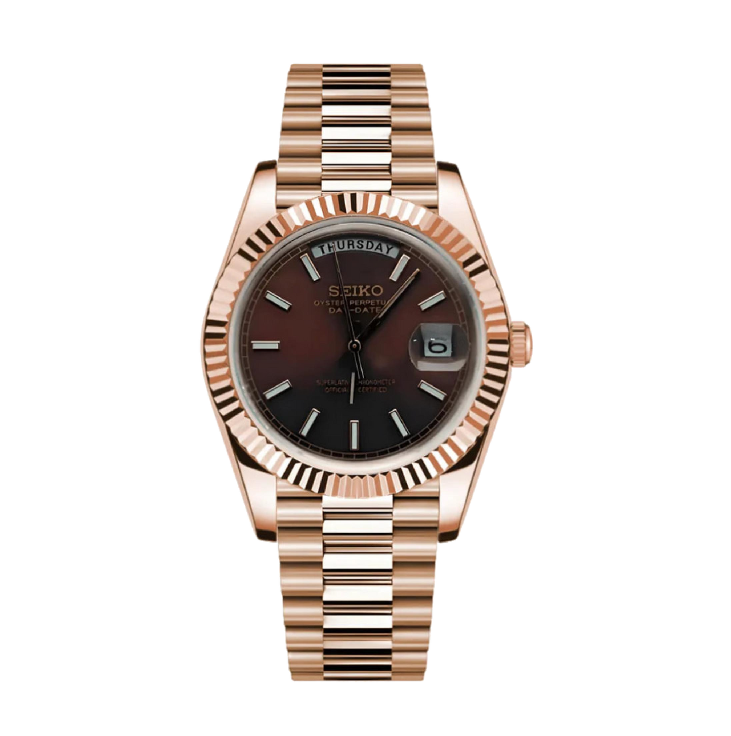 S-Day_Date Rose Gold Chocolate