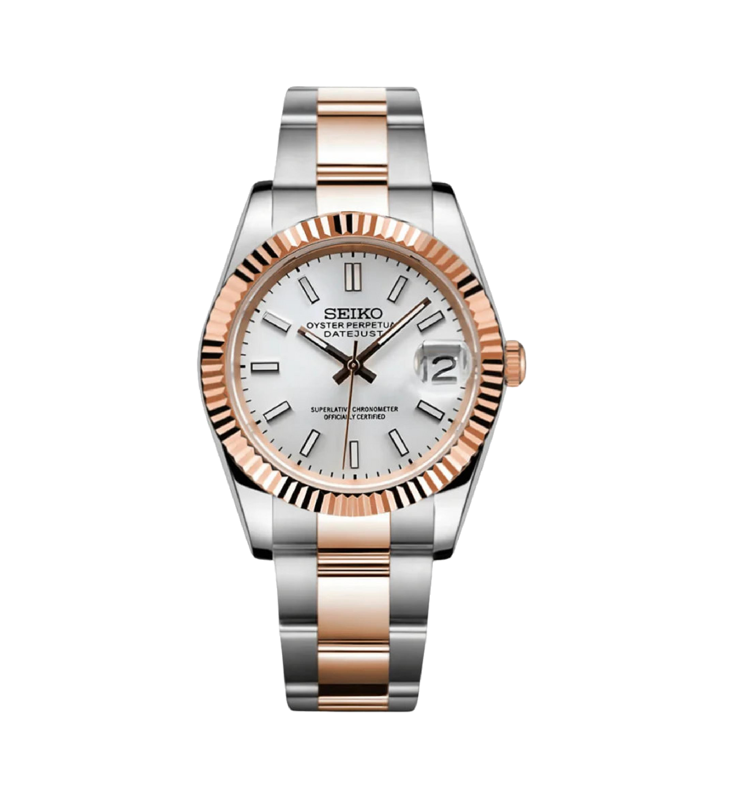 S-DayJust Two tone Rose Gold/White