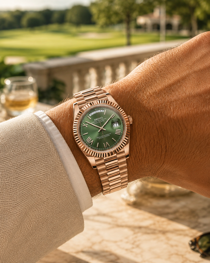 S-Day_Date Mint Green Rose Gold
